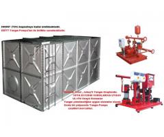 Prizmatik Modüler Galvaniz Su Depoları / Yangın Pompaları
