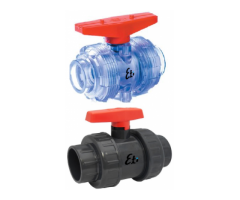 ENDÜSTRİYEL TİP TERMOPLASTİK KÜRESEL VANALAR