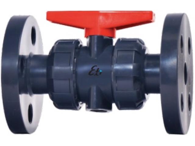 ENDÜSTRİYEL TİP TERMOPLASTİK FLANŞLI KÜRSEL VANALAR