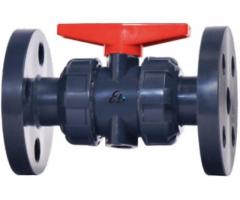 ENDÜSTRİYEL TİP TERMOPLASTİK FLANŞLI KÜRSEL VANALAR